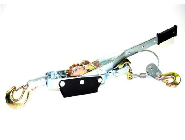 PRZYCIĄGARKA LINOWA RĘCZNA  4 TONY PODWÓJNY MECHANIZM ZAPADKOWY, LINKA
2,5m / 6mm