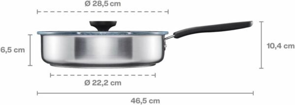 FISKARS PATELNIA 26cm  Z POKRYWKĄ FUNCTIONAL FORM SZEFA KUCHNI