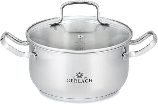 GERLACH.GARNEK Z POKRYWKĄ 24cm SIMPLE