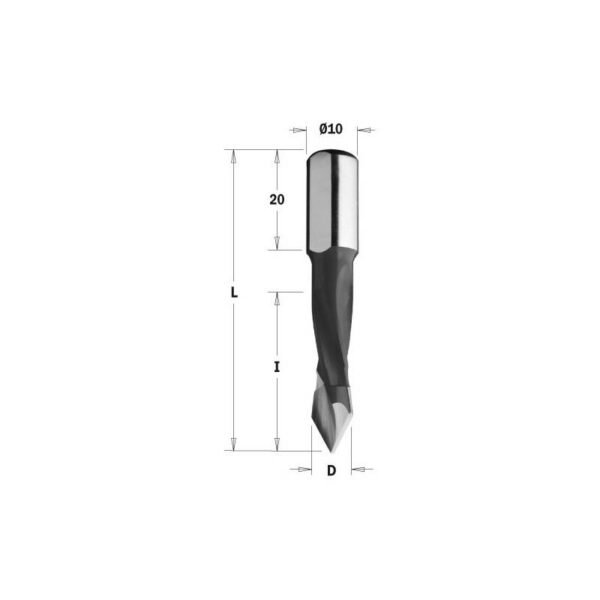 WIERTŁO PHW D=5 I=30 L=57.5 S=10x20 RH