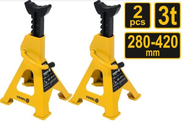 VOREL PODSTAWKI SAMOCHODOWE 2 SZTUKI 3T 280 - 420mm   80308