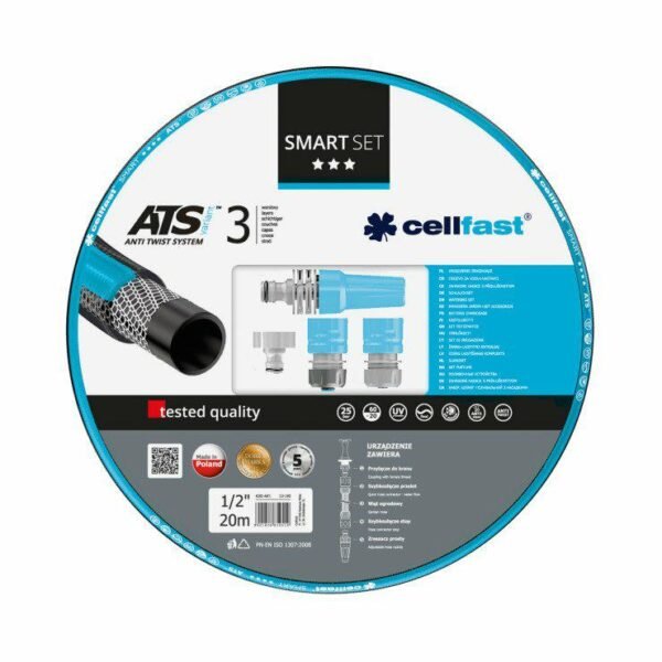 C.WĄŻ OGR. SMART ATSV 1/2" 20m + ZESTAW