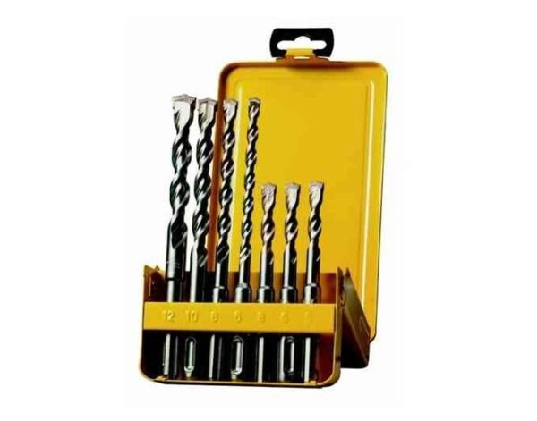 DEWALT ZESTAW WIERTEŁ SDS PLUS  7elem. 5/6/6/8/8/10/12mm XRL 4-OSTRZOWE