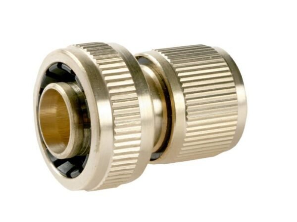 GREENMILL SZYBKOZŁĄCZE DO WĘŻA OGRODOWEGO MOSIĘŻNE  3/4" Z FUNKCJĄ STOP