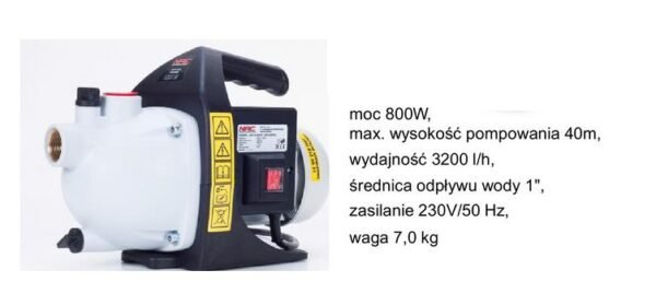 NAC POMPA OGRODOWA  800W GPE80-K