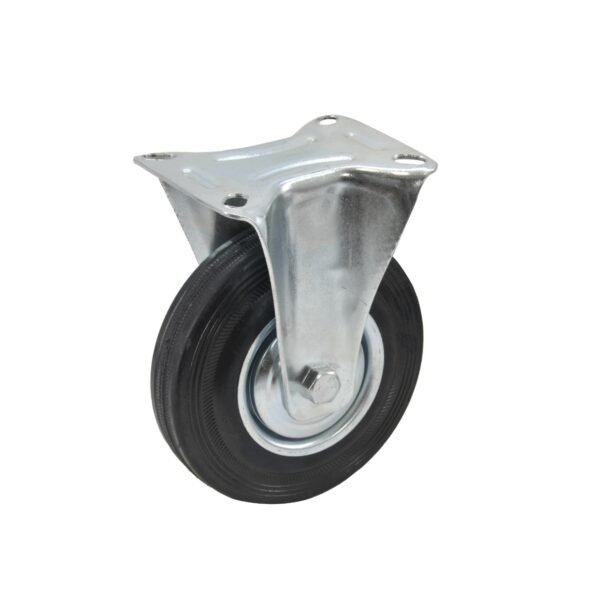 AWTOOLS KOŁO STAŁE Z CZARNĄ GUMĄ  75mm