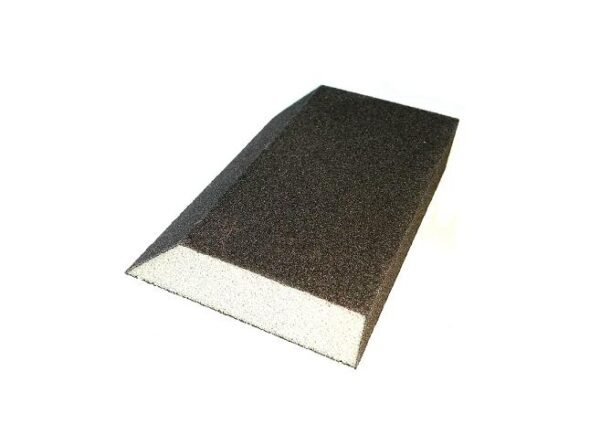 GĄBKA SZLIFIERSKA 125x90x65x25mm  P 220 CZTEROSTRONNA SKOŚNA